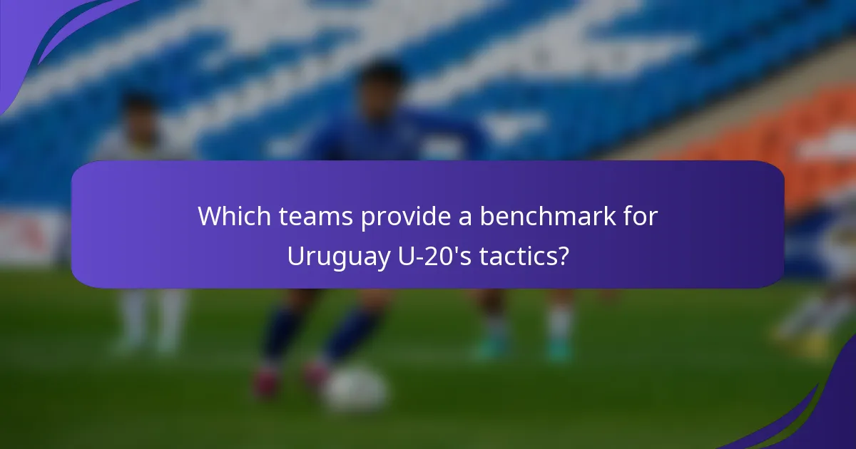 Which teams provide a benchmark for Uruguay U-20's tactics?